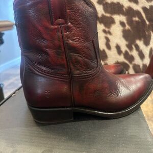 Frye Women's Ankle Boots in Rich Burgundy (Burnt Red)